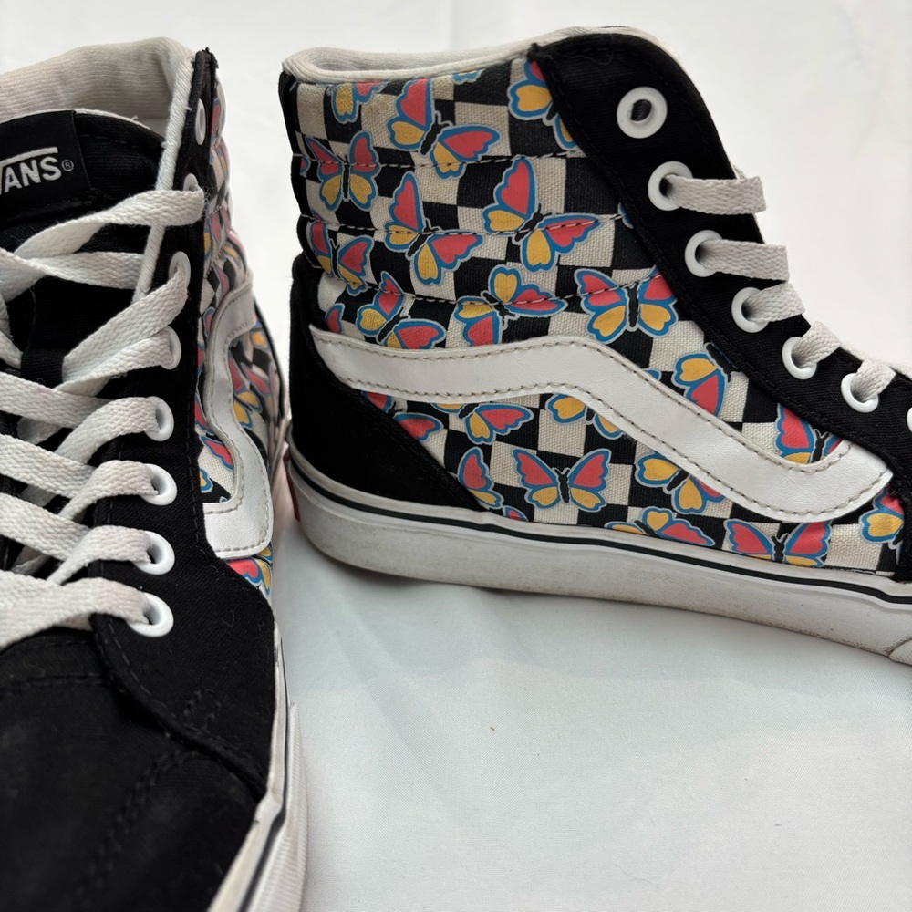 Vans Filmore Hi Checkerboard Black and White High-Top Sneakers - Picture 9 of 12